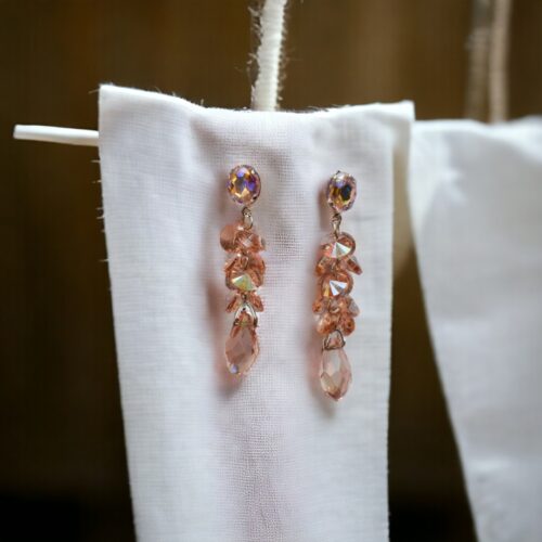 Pretty Peach Dangling Earrings