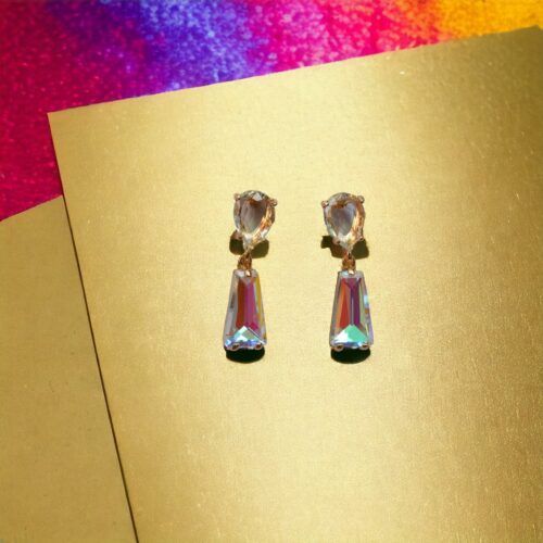 Minimal Crystal Silver Shine Earrings